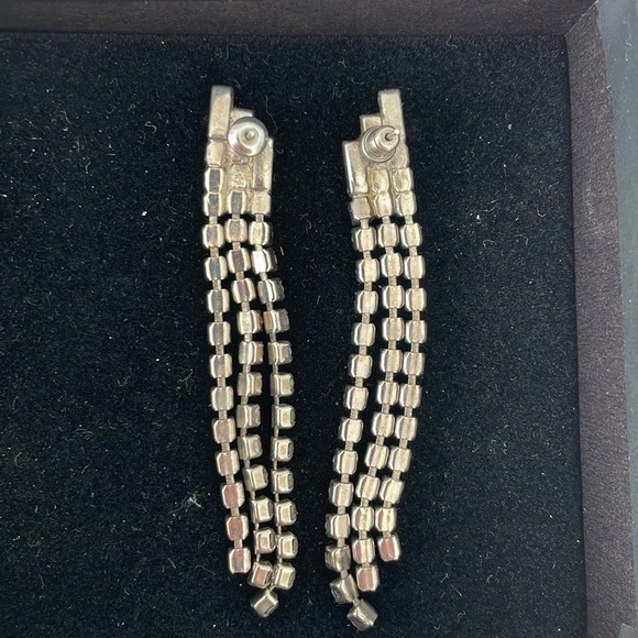 Dangling crystal earrings - Picture 2 of 2